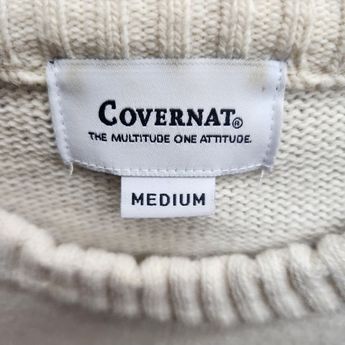 커버낫 스트릿 디자인 울혼방 니트 M(L) 상품이미지5