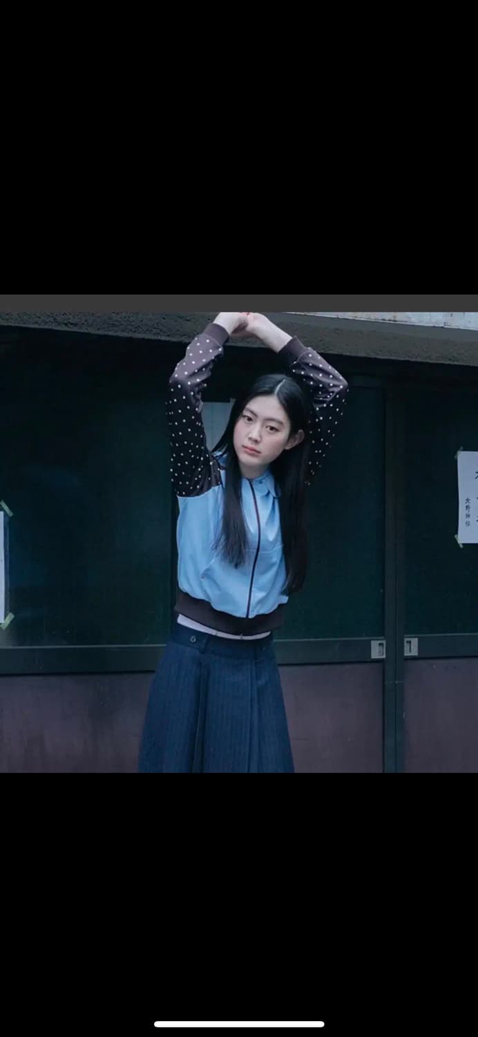 오헤시오 도트 집업 상품이미지1