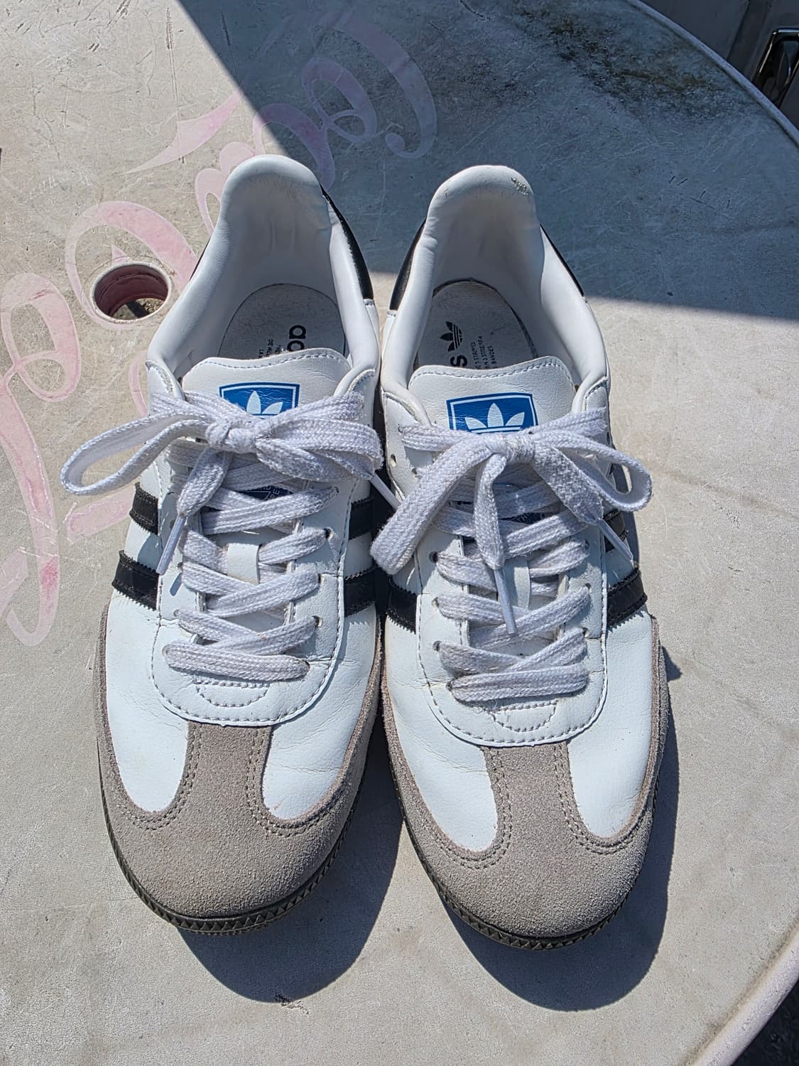 아디다스 삼바 OG 화이트 블랙 260 인기사이즈 상태양호 상품이미지1