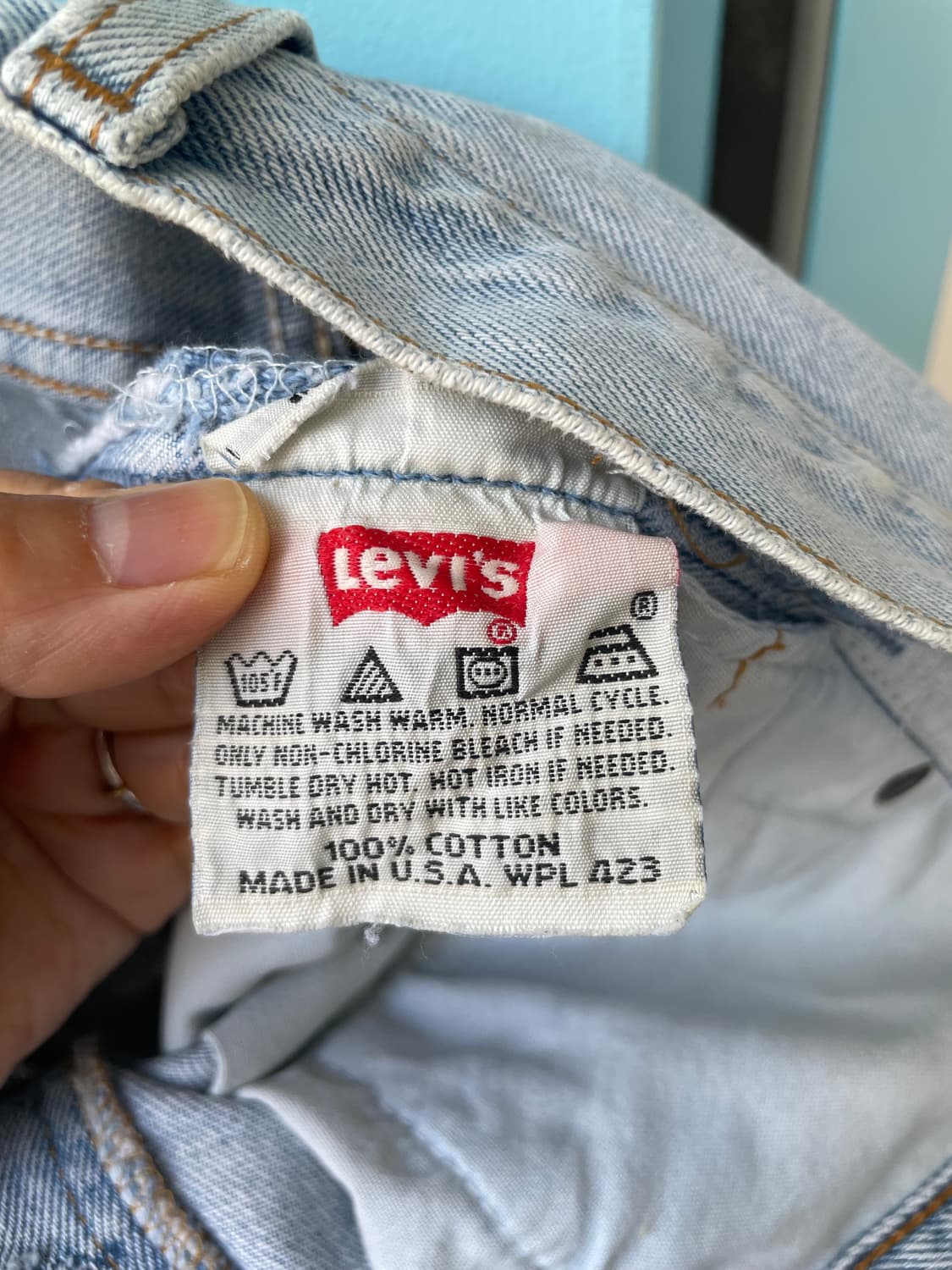 1990's Vintage Levi’s 501 Denim Shorts 상품이미지10