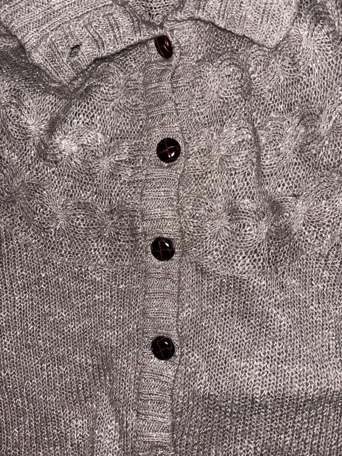 사와코 하이넥 케이프 가디건 상품이미지3