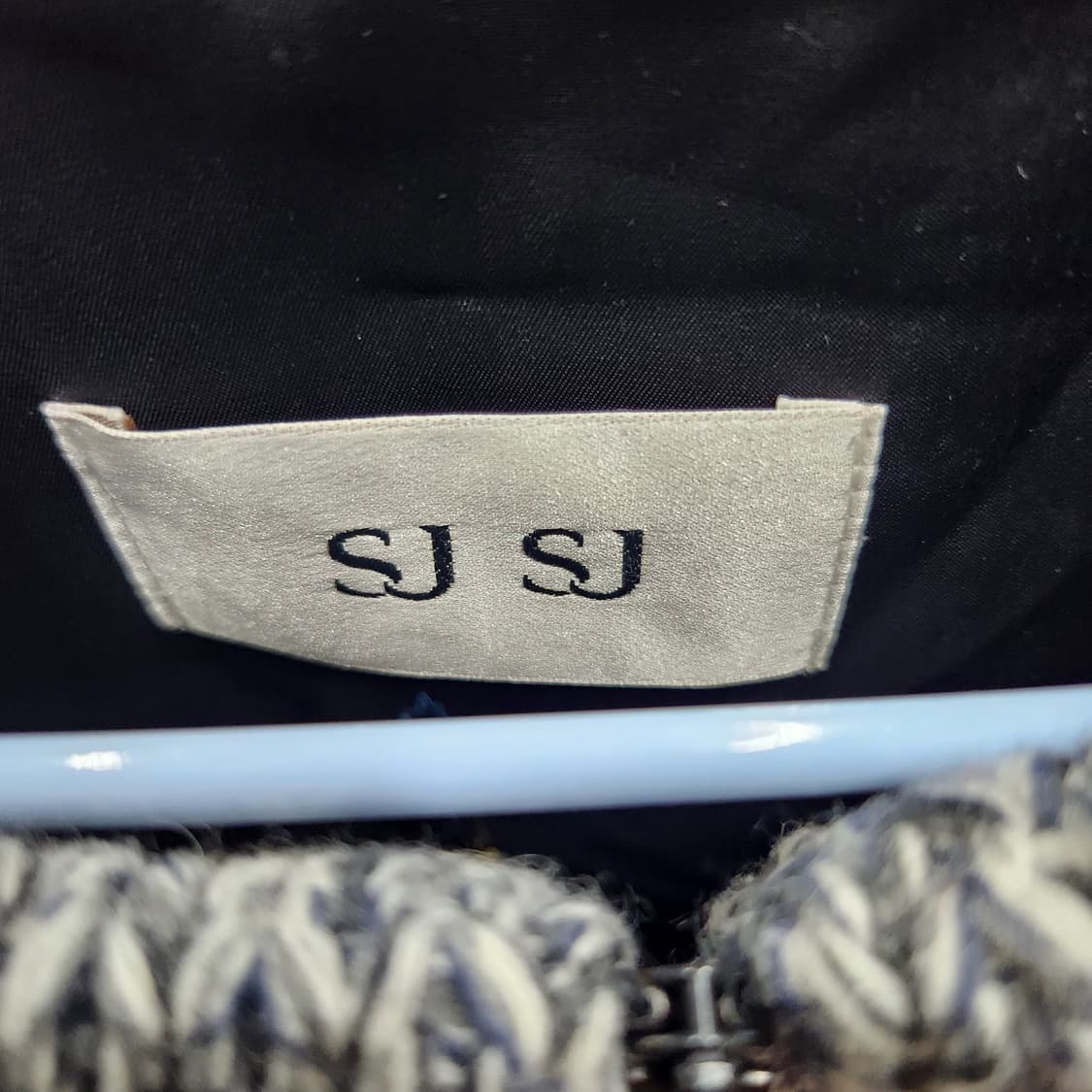 한섬 SJSJ 디테일 빈티지 니트 롱 자켓 상품이미지6