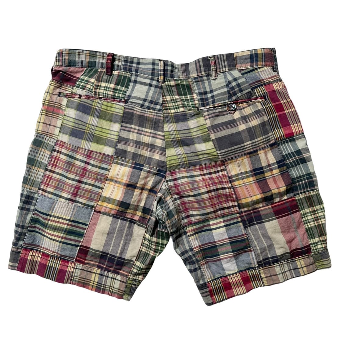 폴로 랄프로렌 마드라스 체크 패치워크 하프 팬츠 반바지 상품이미지2