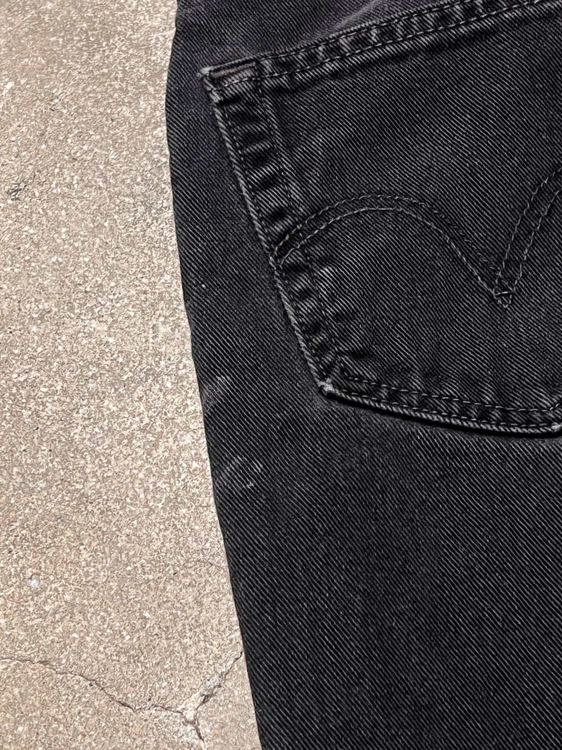 00‘s 리바이스 550 릴렉스핏 블랙진 USA 상품이미지10