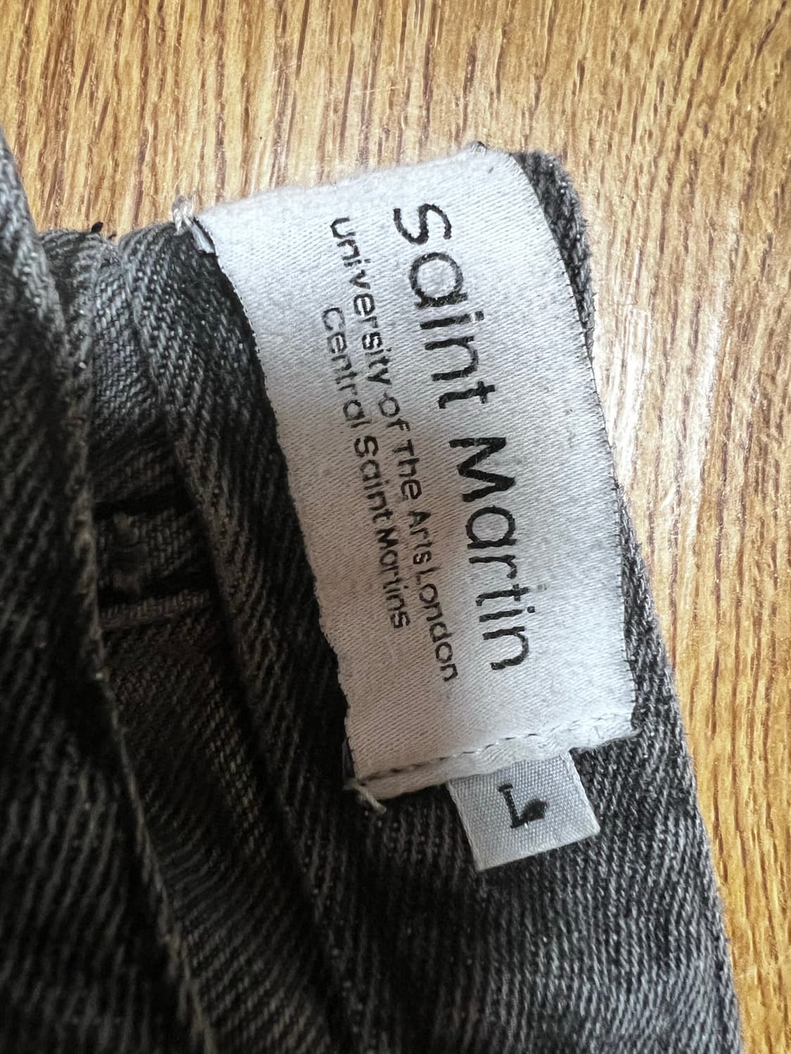 블랙 데님 와이드 반바지 L 상품이미지3