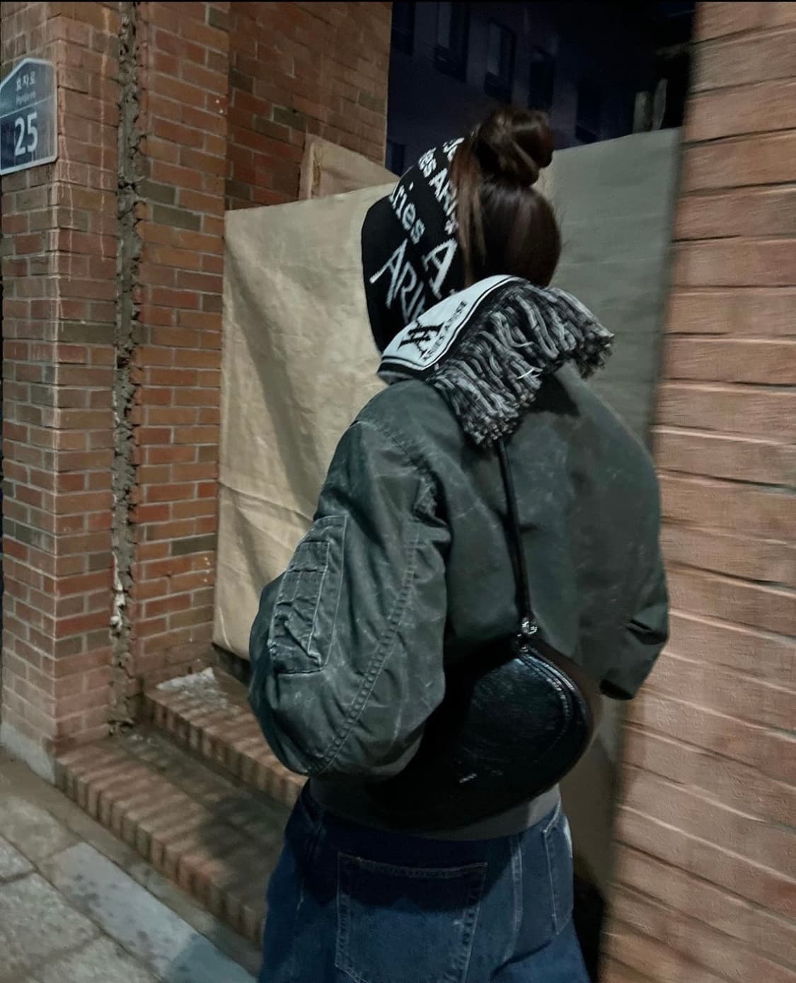 KNOW WAVE. 피그먼트 봄버 유니섹스 상품이미지4