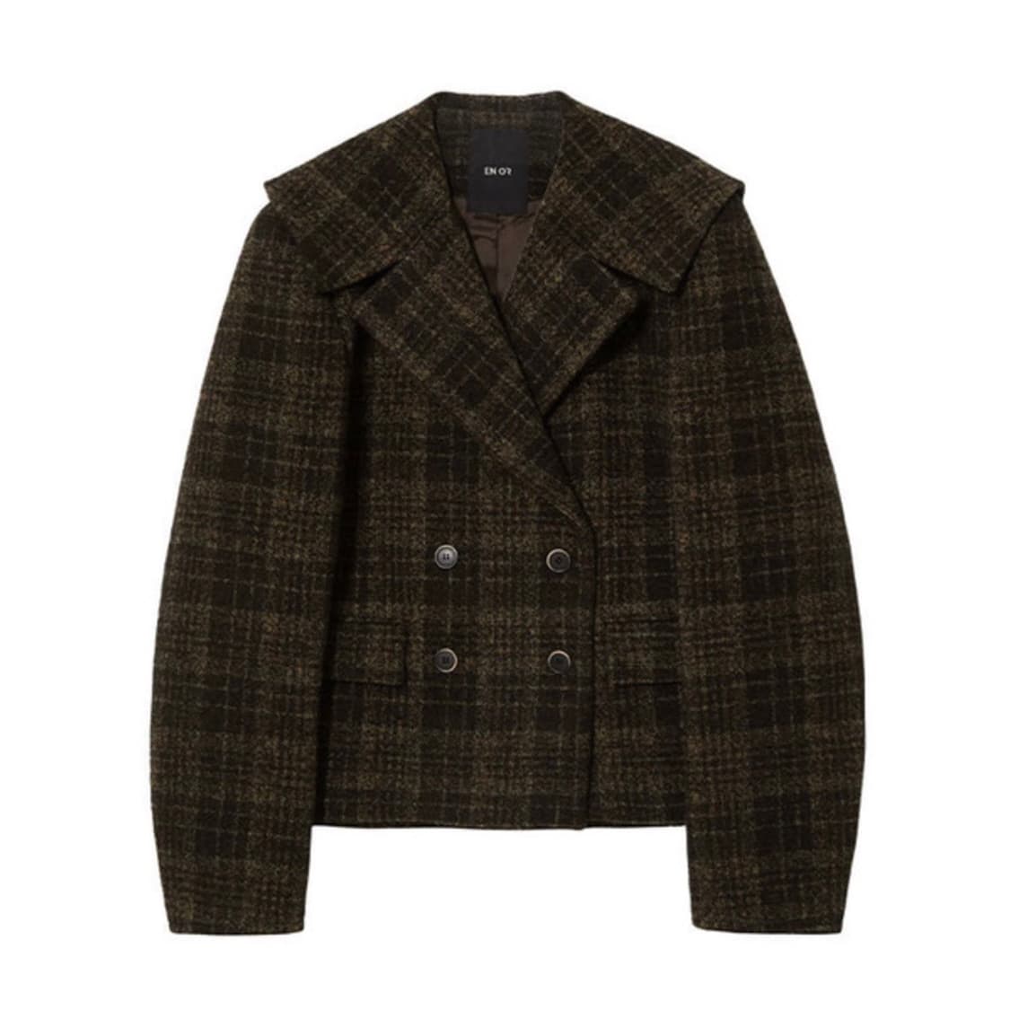 엔오르 마린체크숏코트 상품이미지1