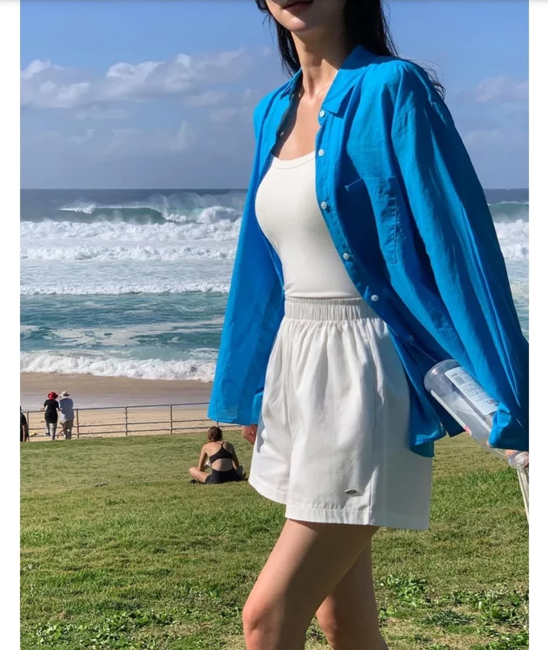 (새옷) 썸머 코발트블루 아사셔츠  상품이미지1