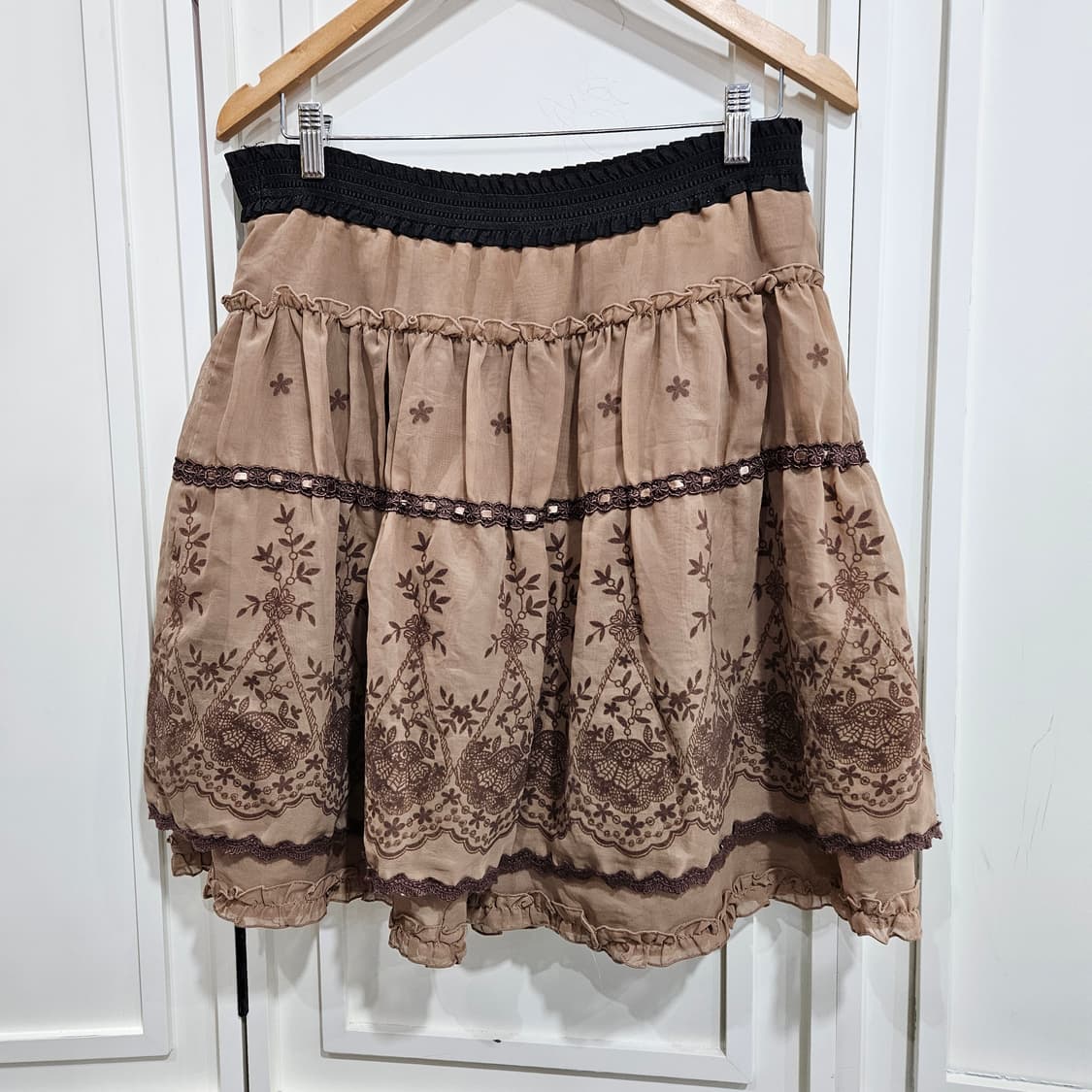 엑시즈팜(Axes Femme) 초코밀크 레이스스커트 상품이미지5