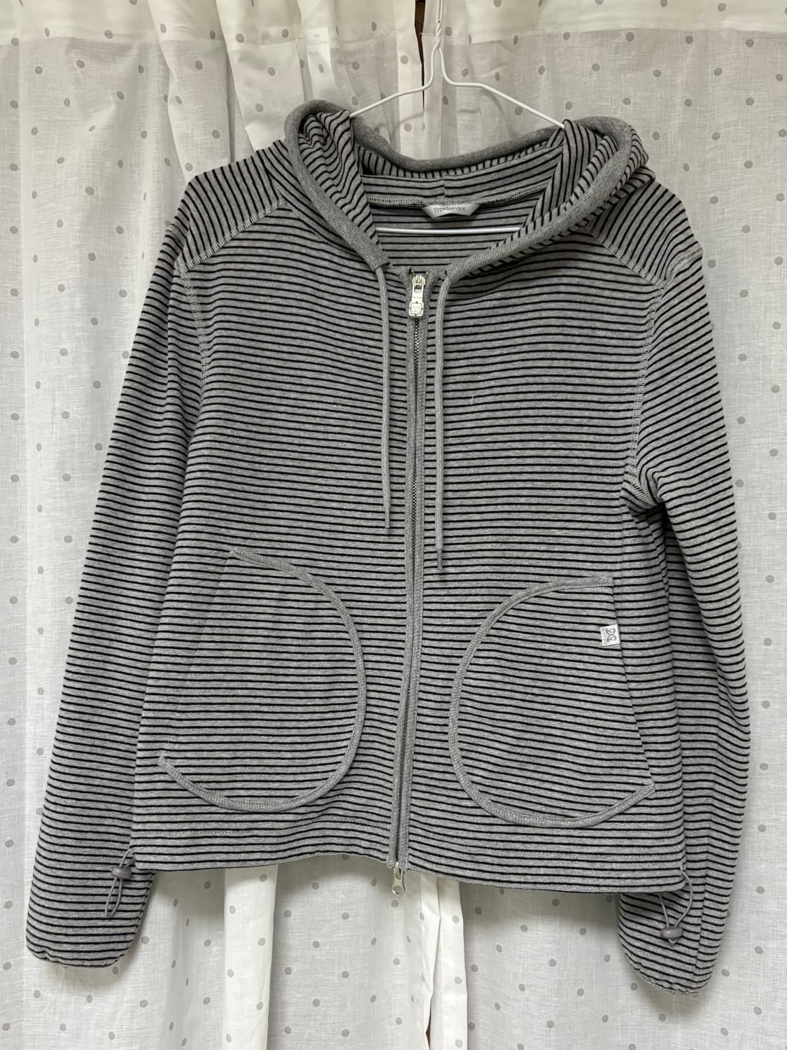 타입서비스 스트라이프 후드집업(거의 새상품) 상품이미지1