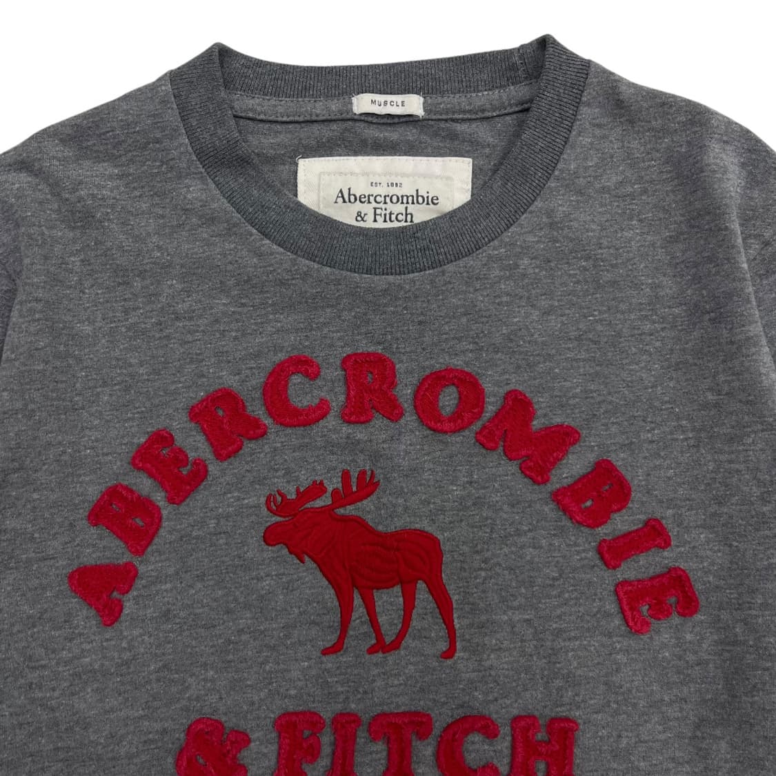 아베크롬비 레드 순록 그레이 롱슬리브 S 상품이미지3