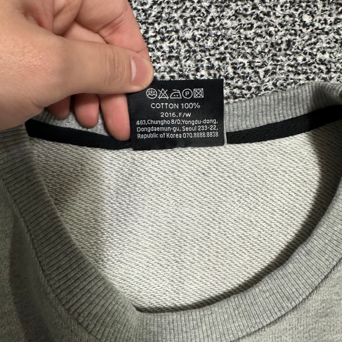 (L추천) 살롱드서울 자수 맨투맨 상품이미지3