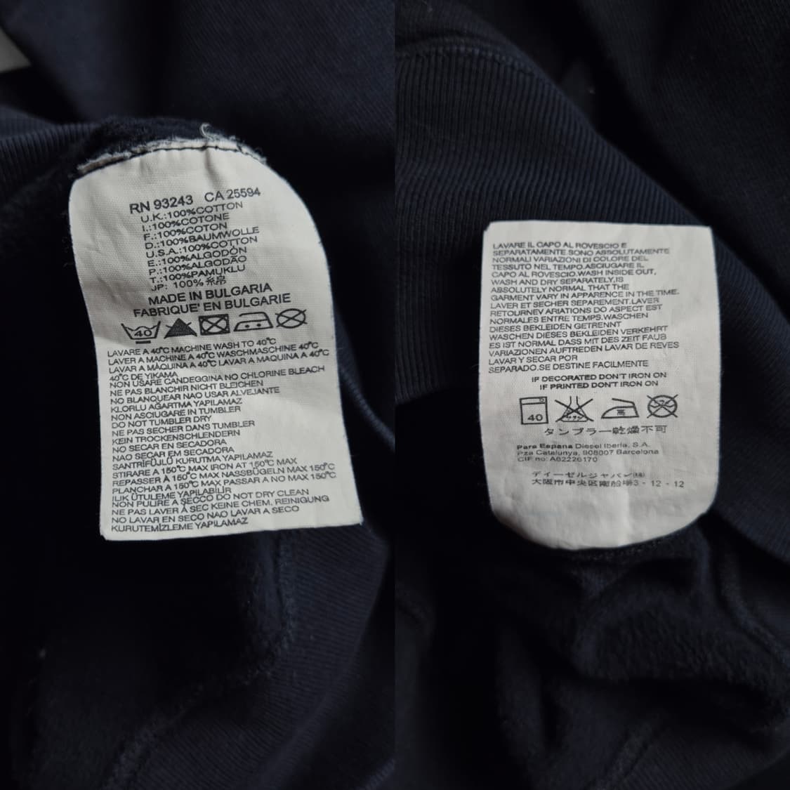 [S] 디젤 패치로고 후드집업 상품이미지9