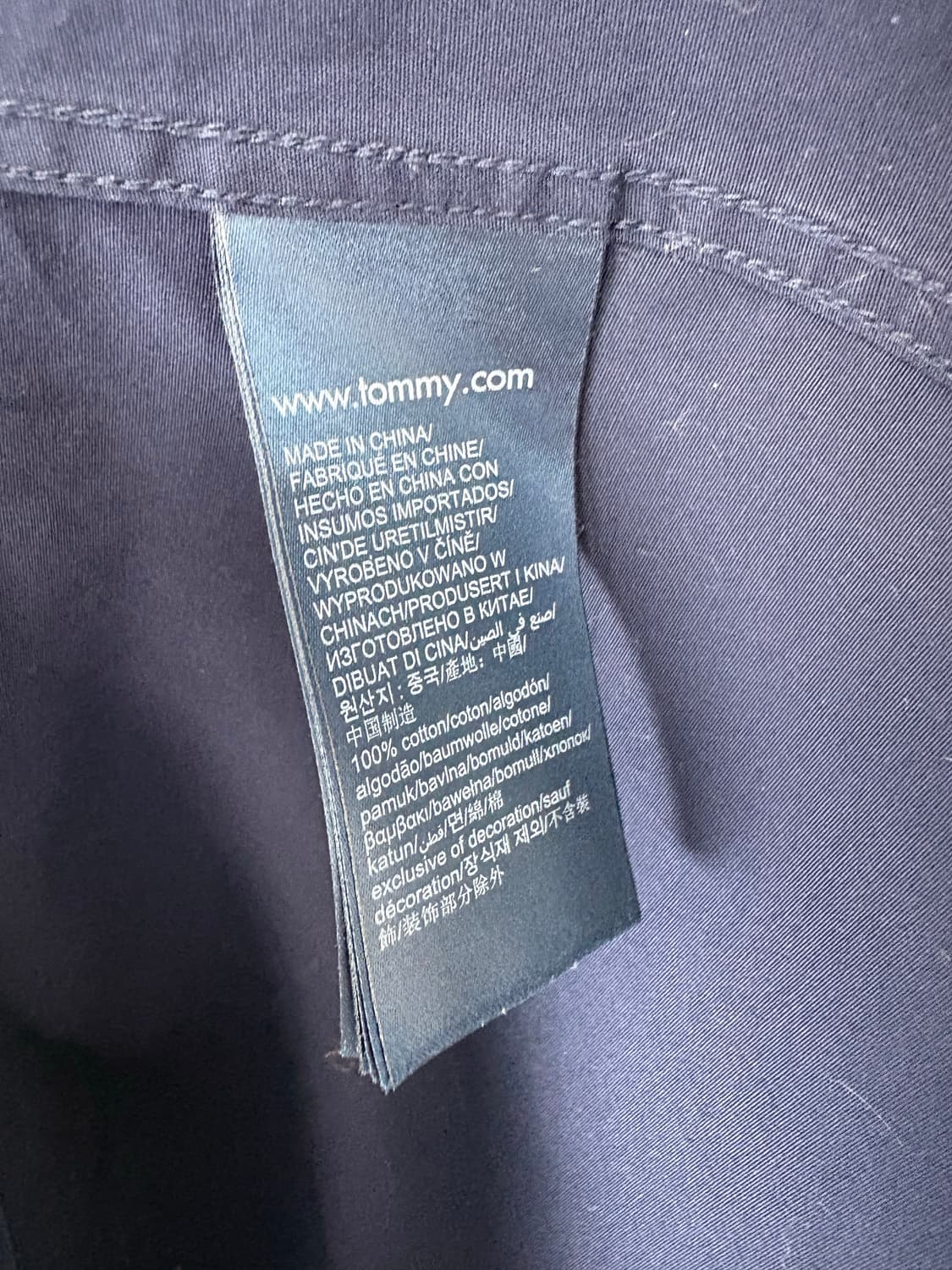 [L]TOMMY 네이비 긴팔 셔츠 상품이미지5