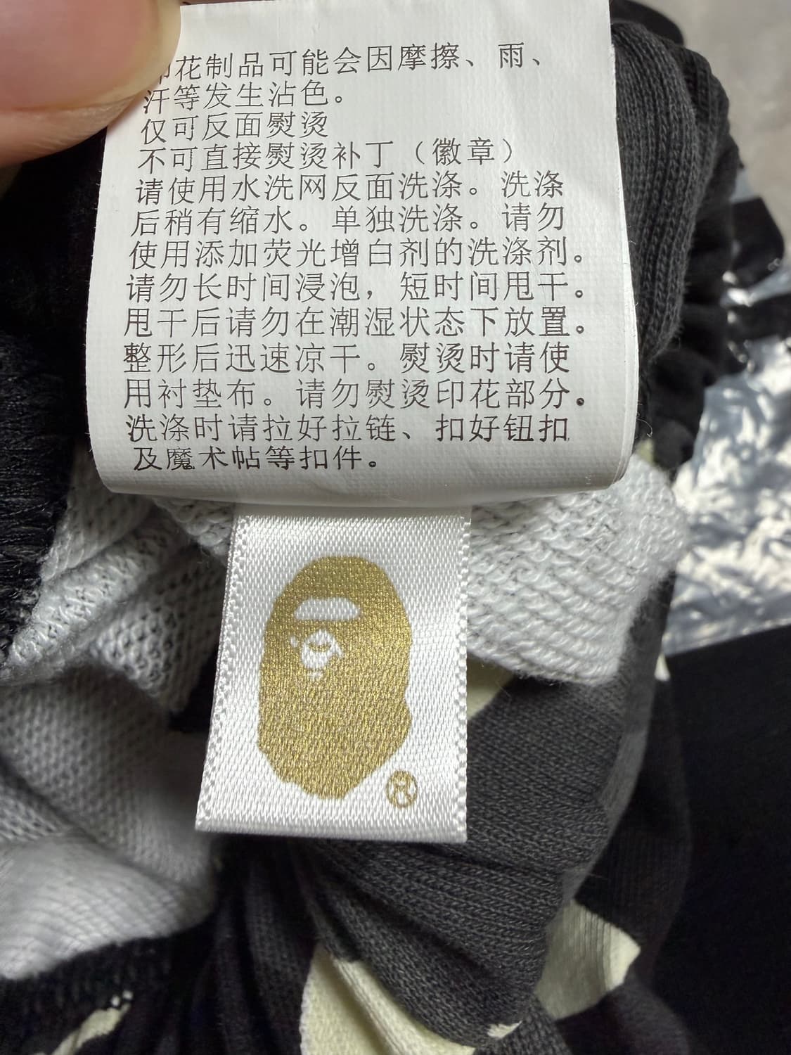 베이프 샤크 카모 블랙 반바지 상품이미지3