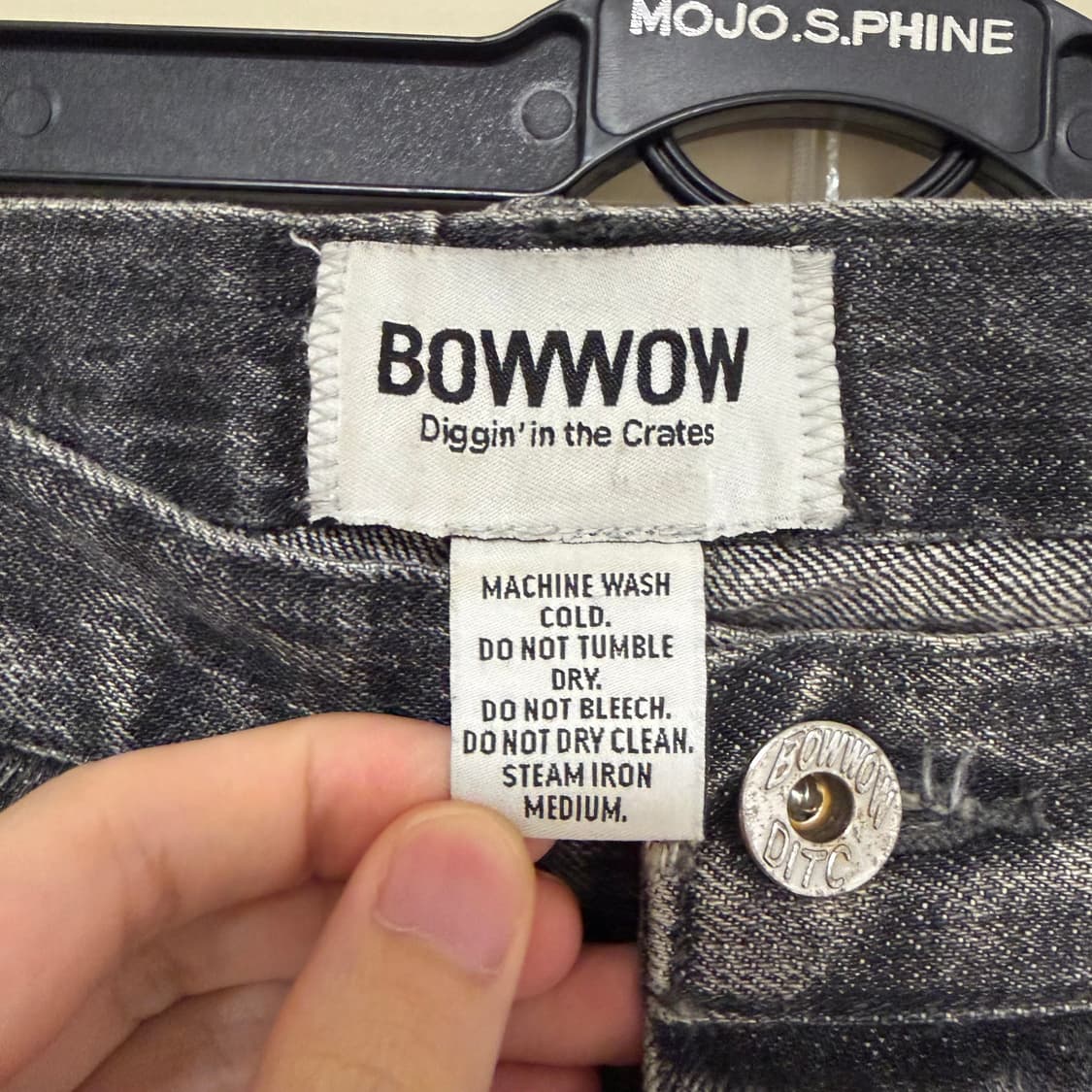 바우와우 Bowwow 30s 리페어 더블니 데님 워크 팬츠 L 상품이미지10