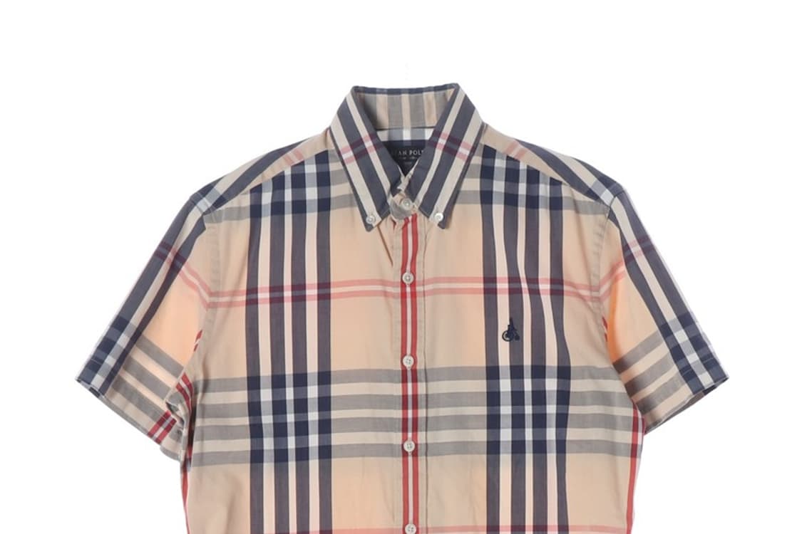 빈폴 슬림핏 클래식 체크 반팔셔츠 M 상품이미지3