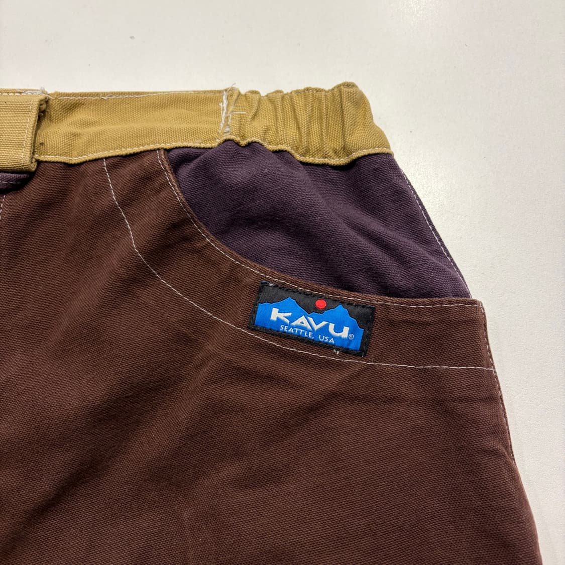 [M] KAVU 카부 배럴 팬츠 브라운/카키 C55 상품이미지6