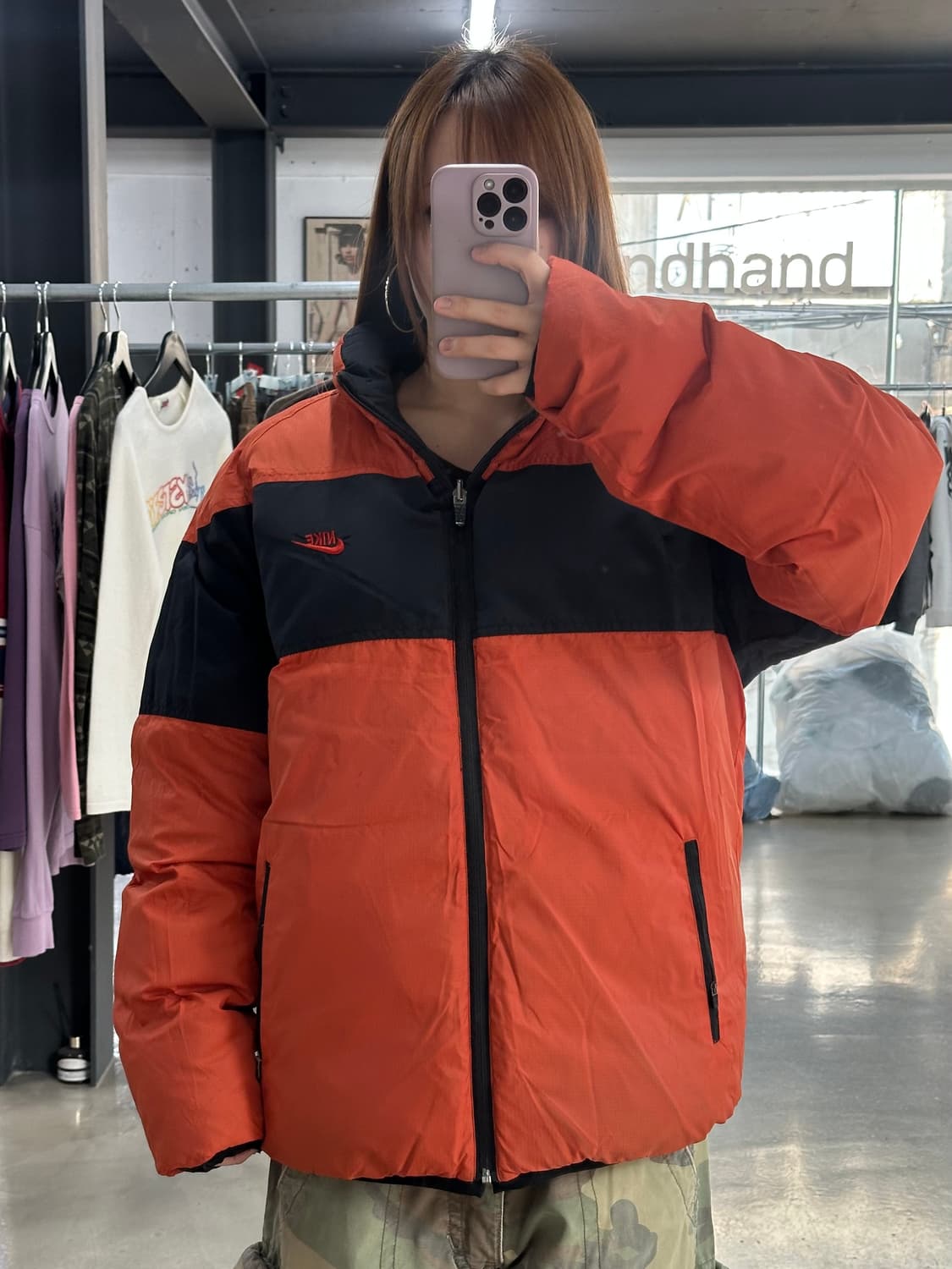 나이키 00s 리버시블 백빅로고 패딩 상품이미지2