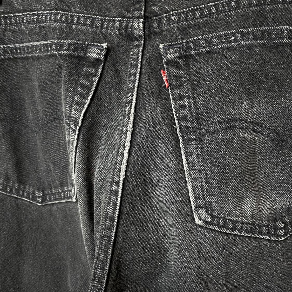 (38)90s 리바이스550 흑청 데님 청바지 상품이미지6