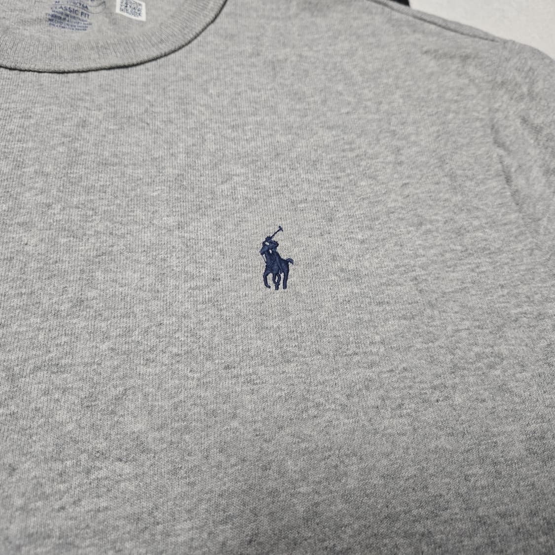 M 폴로랄프로렌 클래식 헤비웨이트 긴팔티셔츠 롱슬리브 그레이 상품이미지2