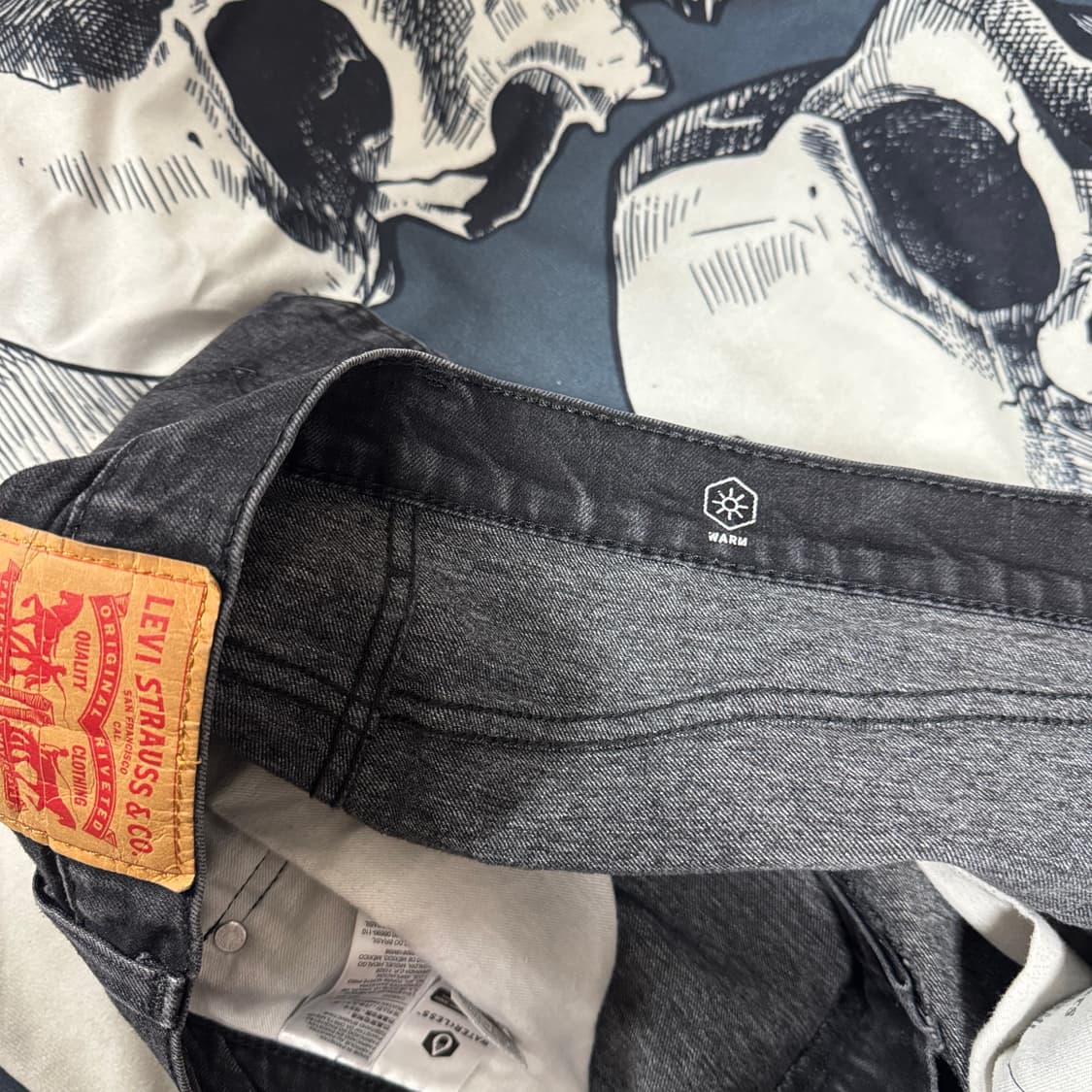 리바이스 502 흑청바지 32x32 상품이미지4