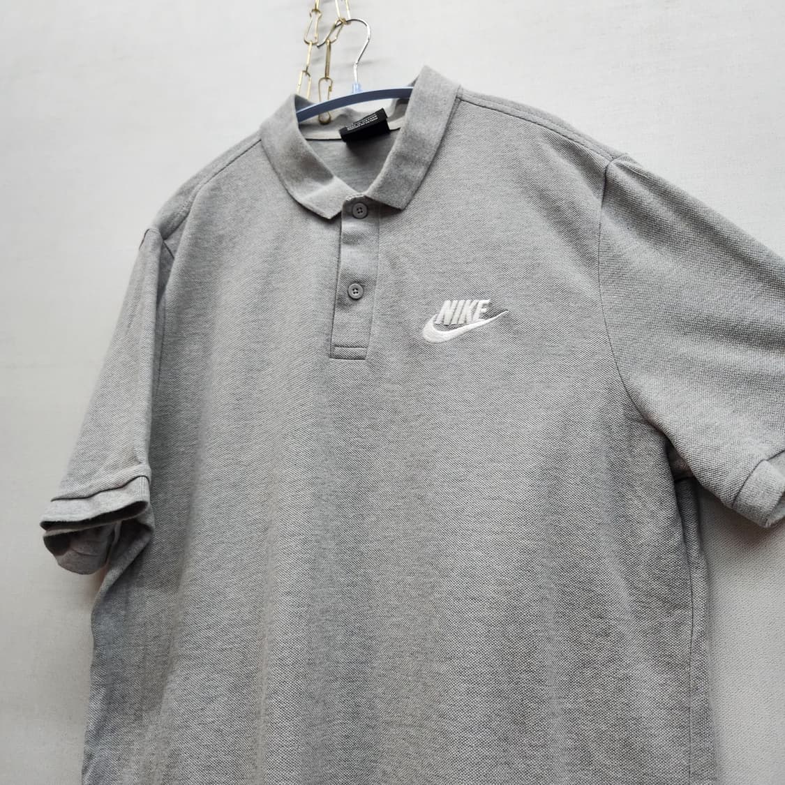 나이키 로고자수 반팔카라 XXL(XL) 상품이미지3