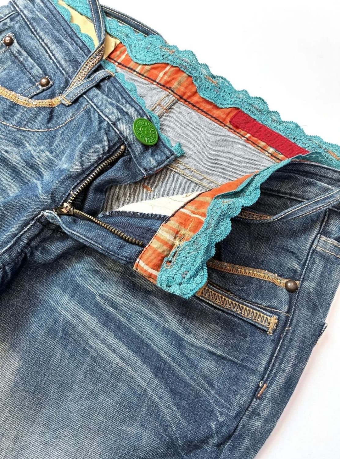 Selected 00's Y2K 페이딩 데님 팬츠 상품이미지3