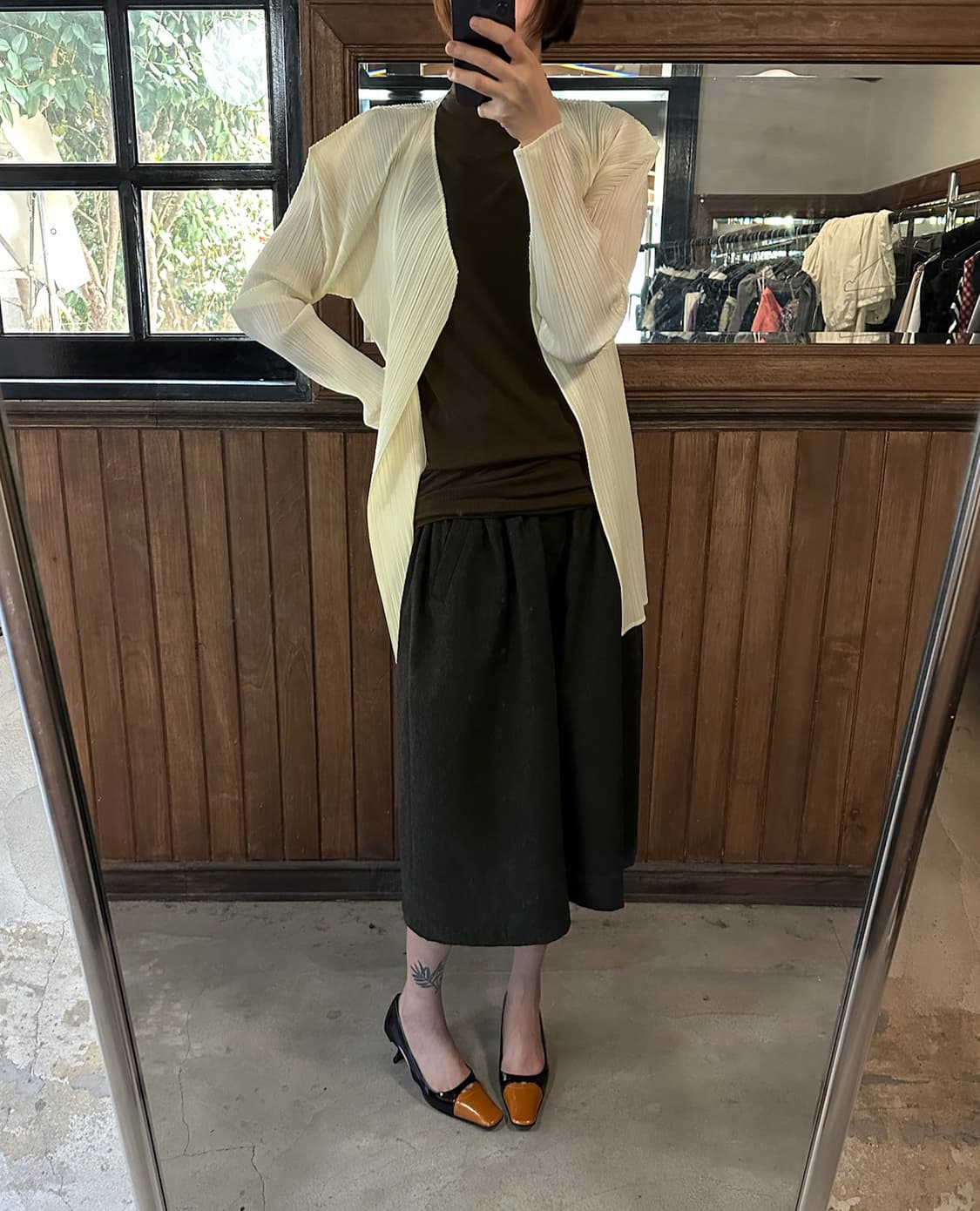 PLEATS PLEASE yellow cardigan 상품이미지5