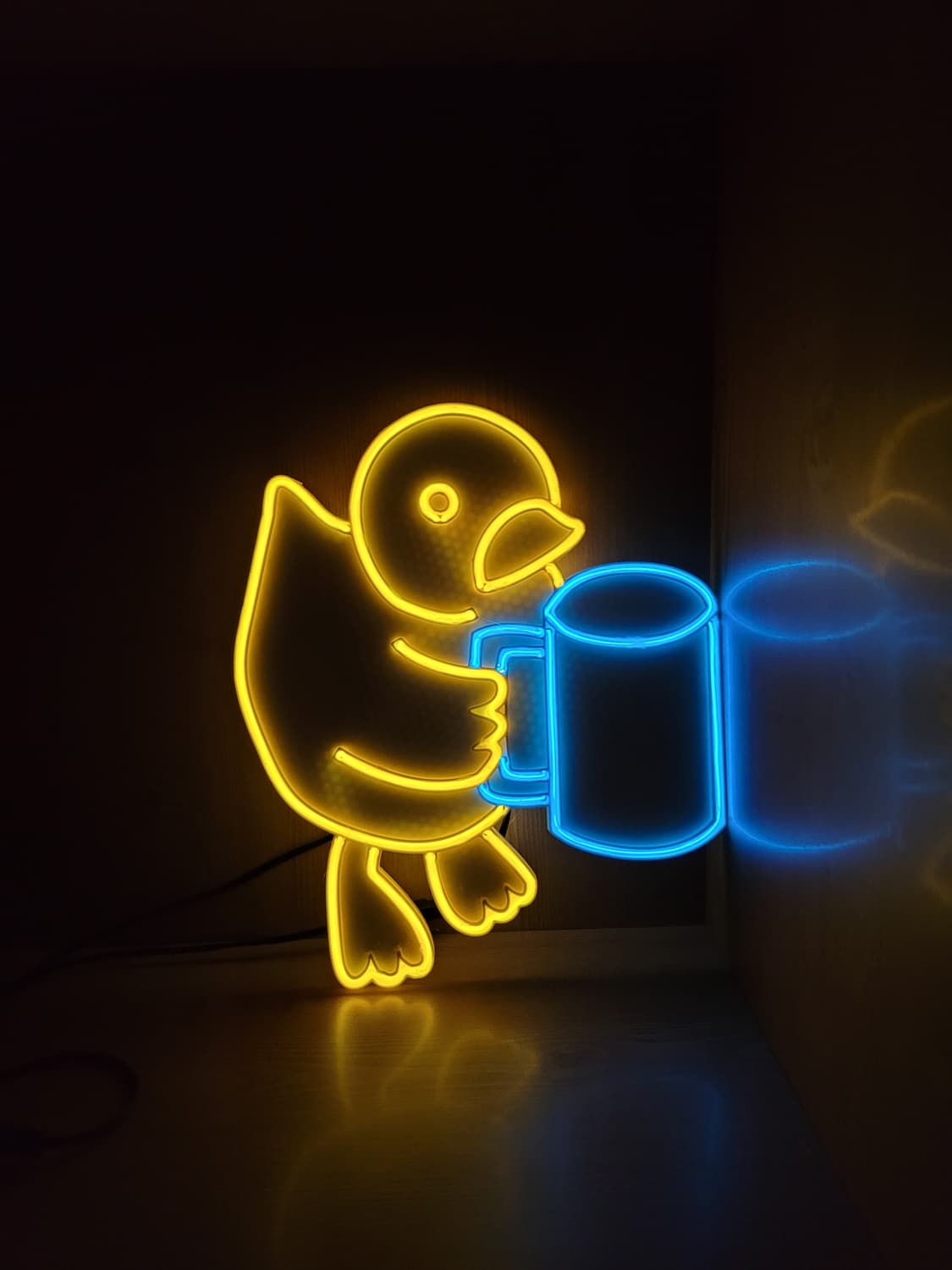 네온사인 오리 컵 맥주 led 램프 조명 무드등 상품이미지5