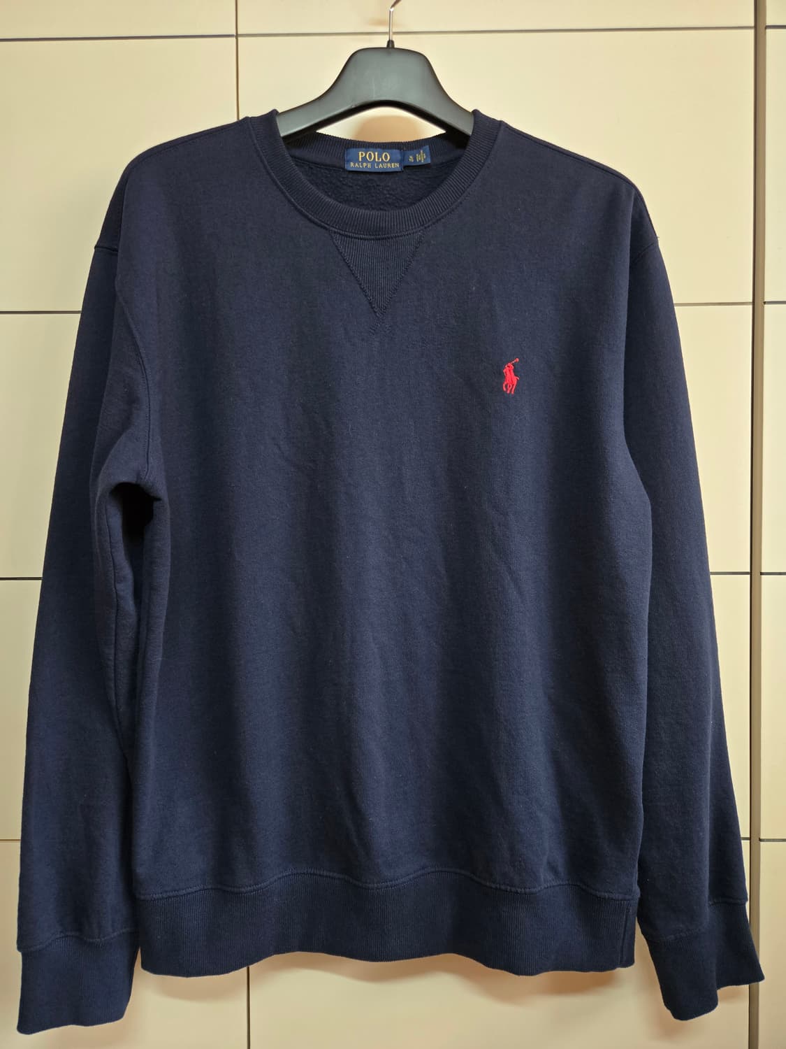 폴로 랄프로렌 남성 기모 네이비 맨투맨 상품이미지1