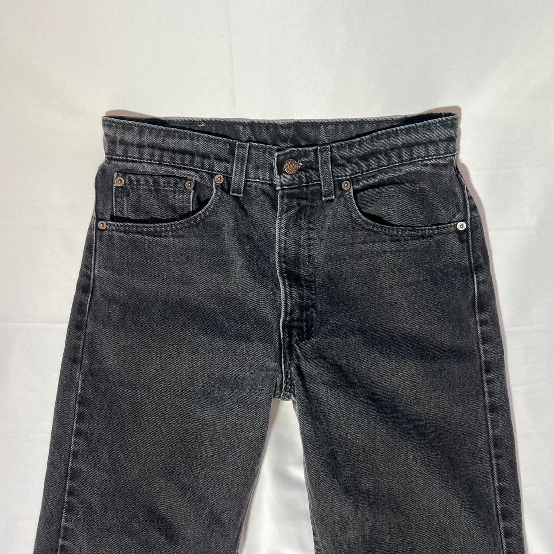 [W32L32]90s USA 리바이스 505 블랙 데님 팬츠 상품이미지2