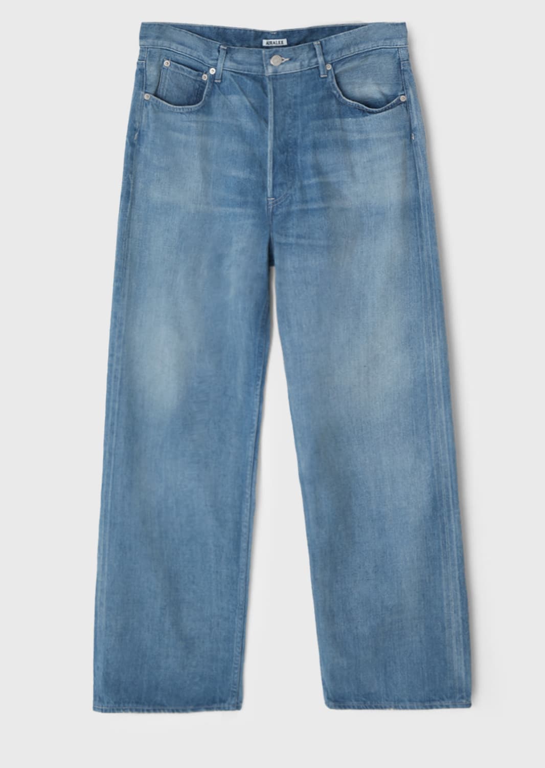 [4] 오라리 25ss 셀비지 페이디드 라이트 데님 와이드 팬츠 상품이미지1