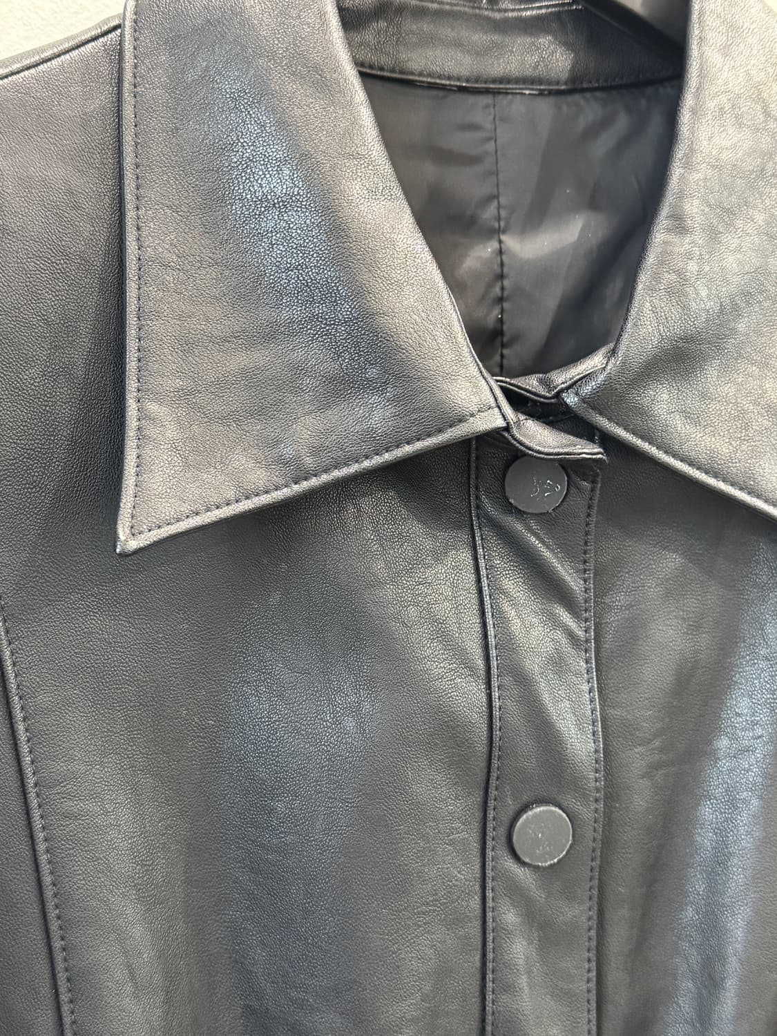 vintage 페이크레더 투웨이자켓 상품이미지3