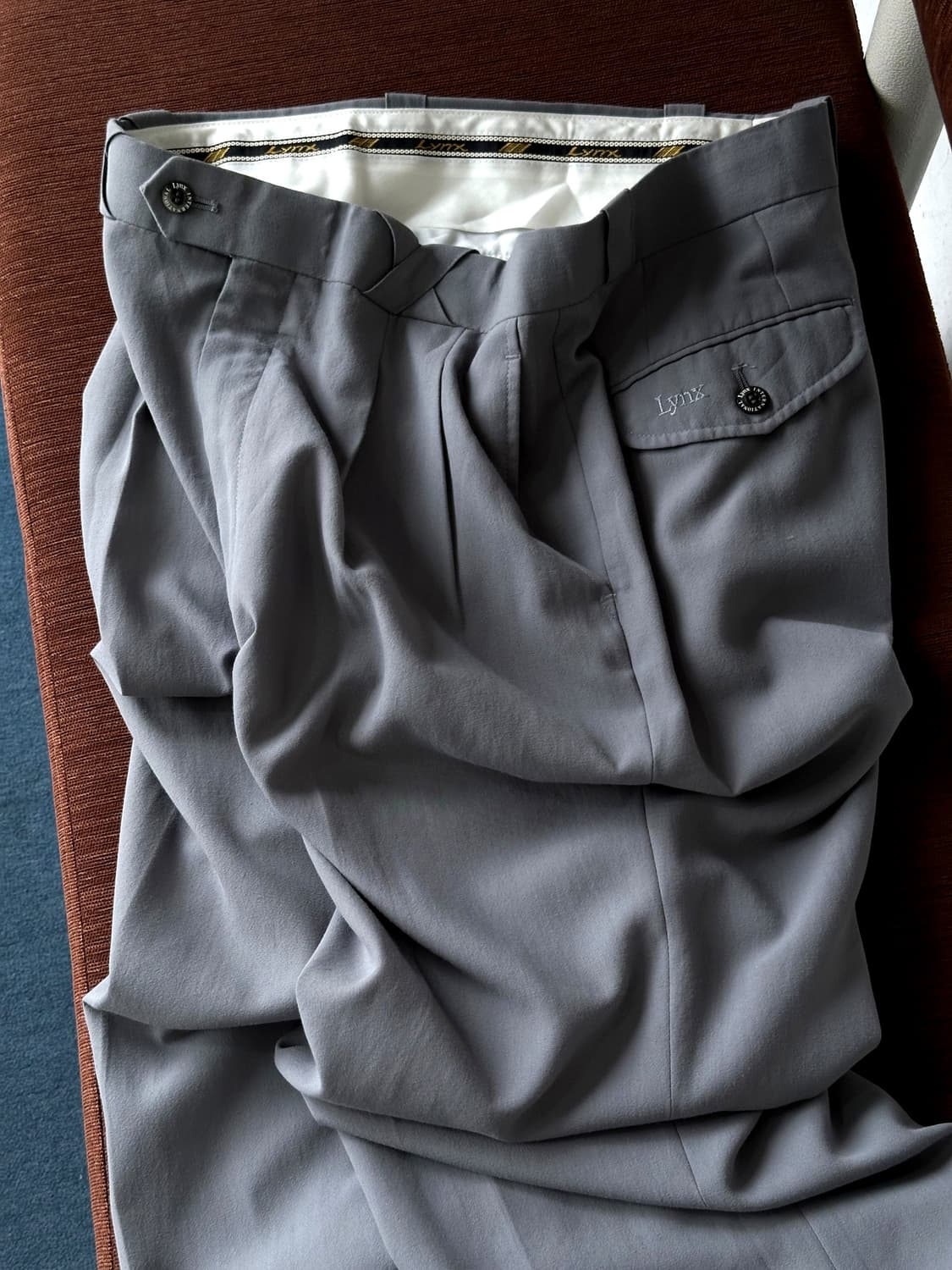 JPN Made brushed poly 2 pleats trousers 상품이미지1
