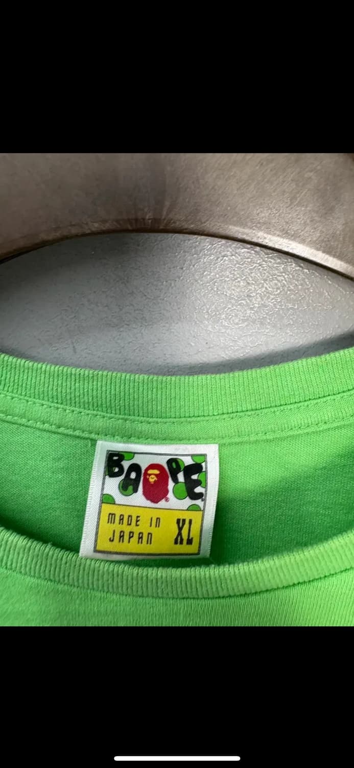 베이프 올드스쿨 그린 반팔 H1458 상품이미지5