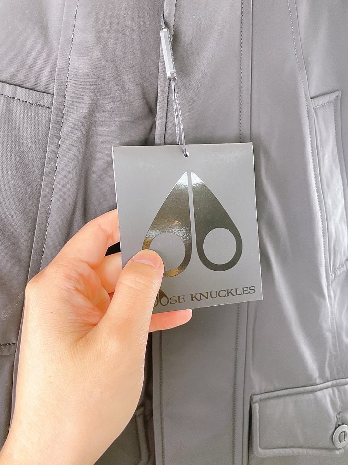 (정품/새상품) 무스너클 블랙 스틸 로고 구스다운 점퍼 상품이미지5