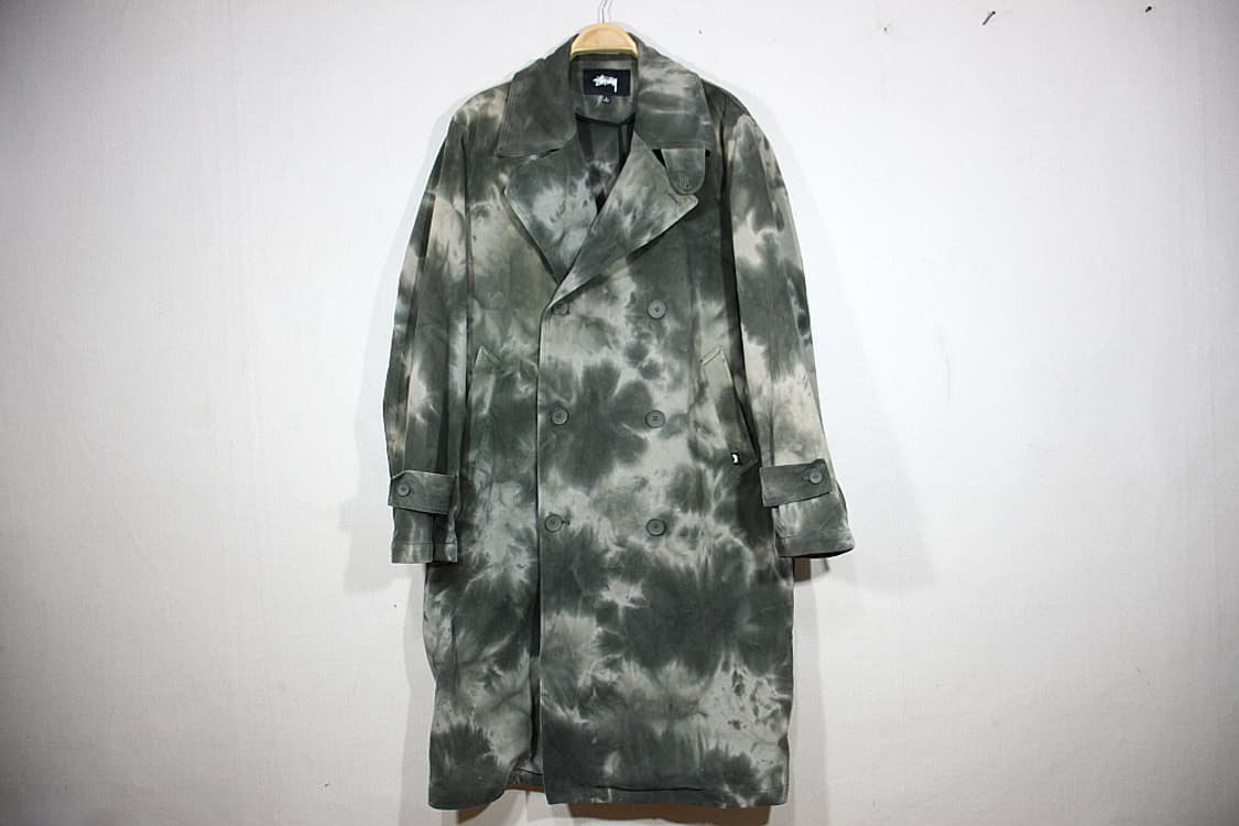 Stussy 스투시 다이드 트렌치 코트(L) 상품이미지1