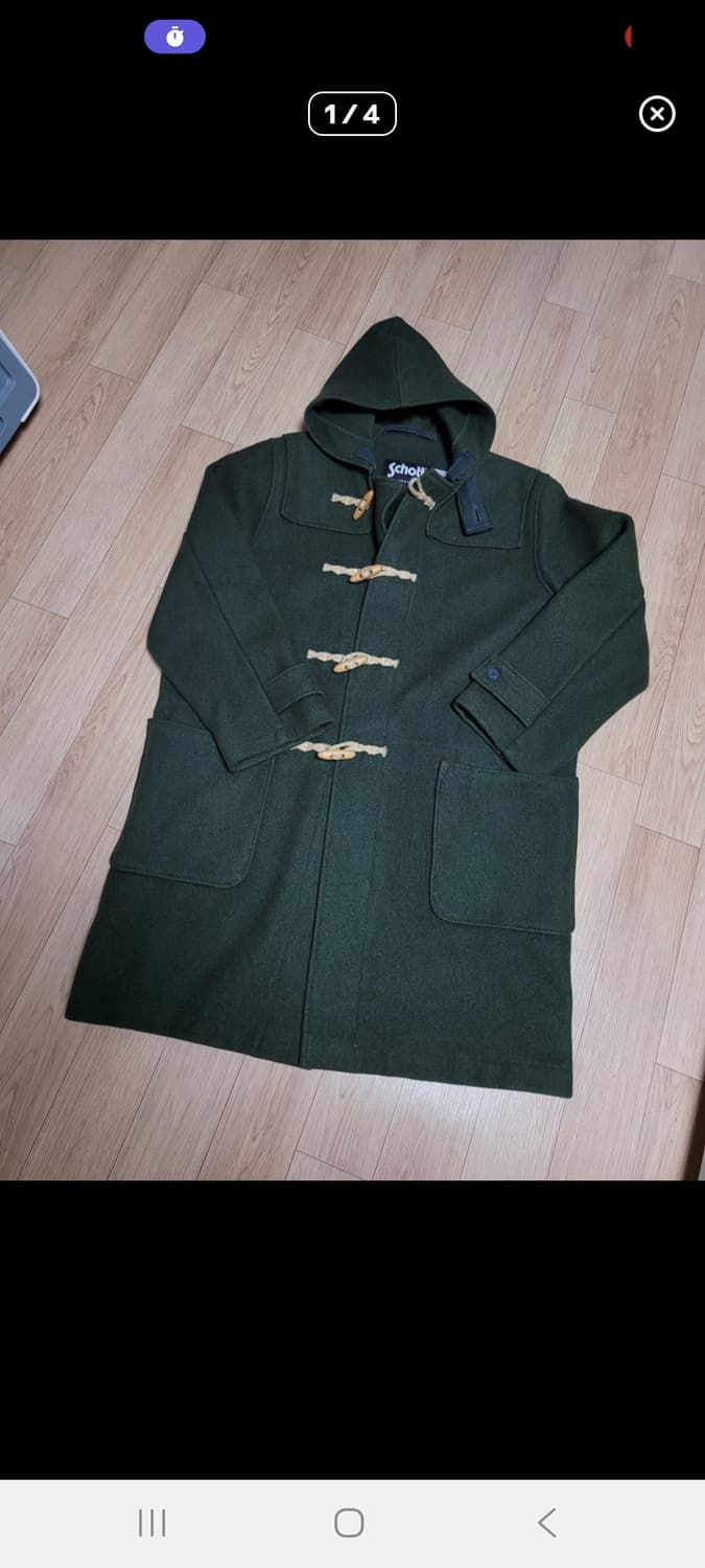 schott 오리지널 스타일 더플 코트 그린 컬러 상품이미지2