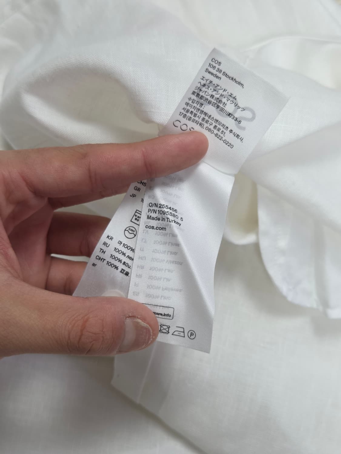 (새상품) [COS] 100% 린넨 반팔 셔츠 원피스 | S00032 상품이미지6