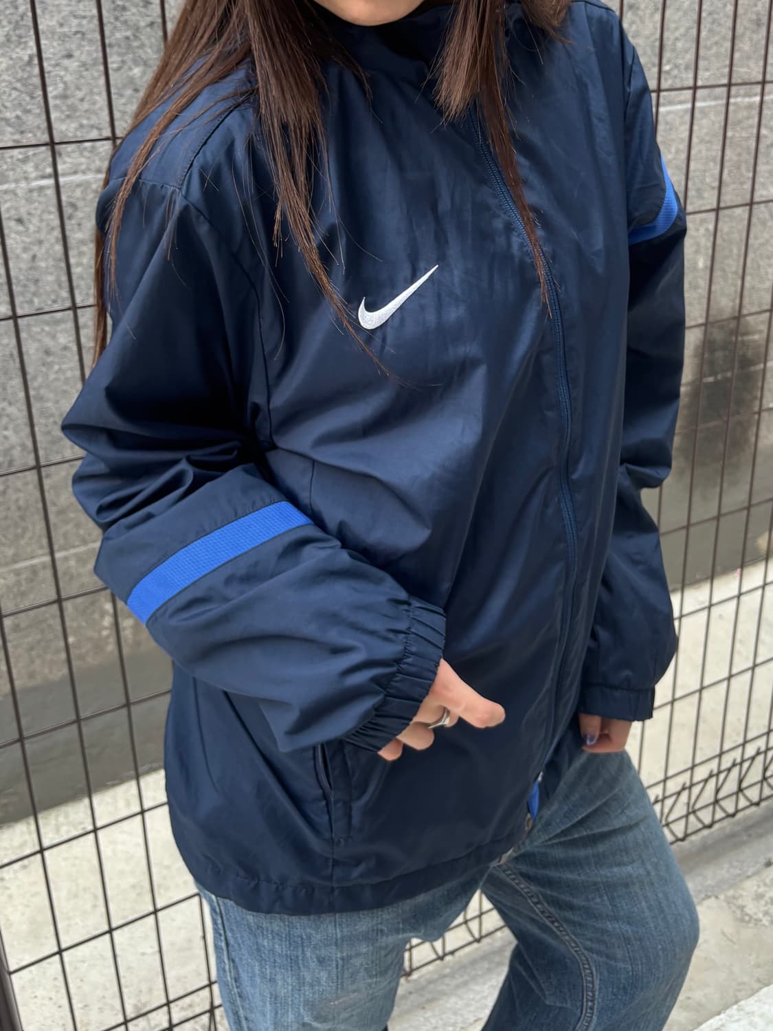 나이키 네이비 블루 바람막이 상품이미지6