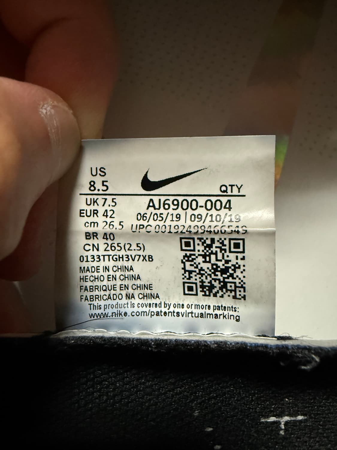 나이키 베이퍼맥스 플라이니트3 트리플블랙 상품이미지5