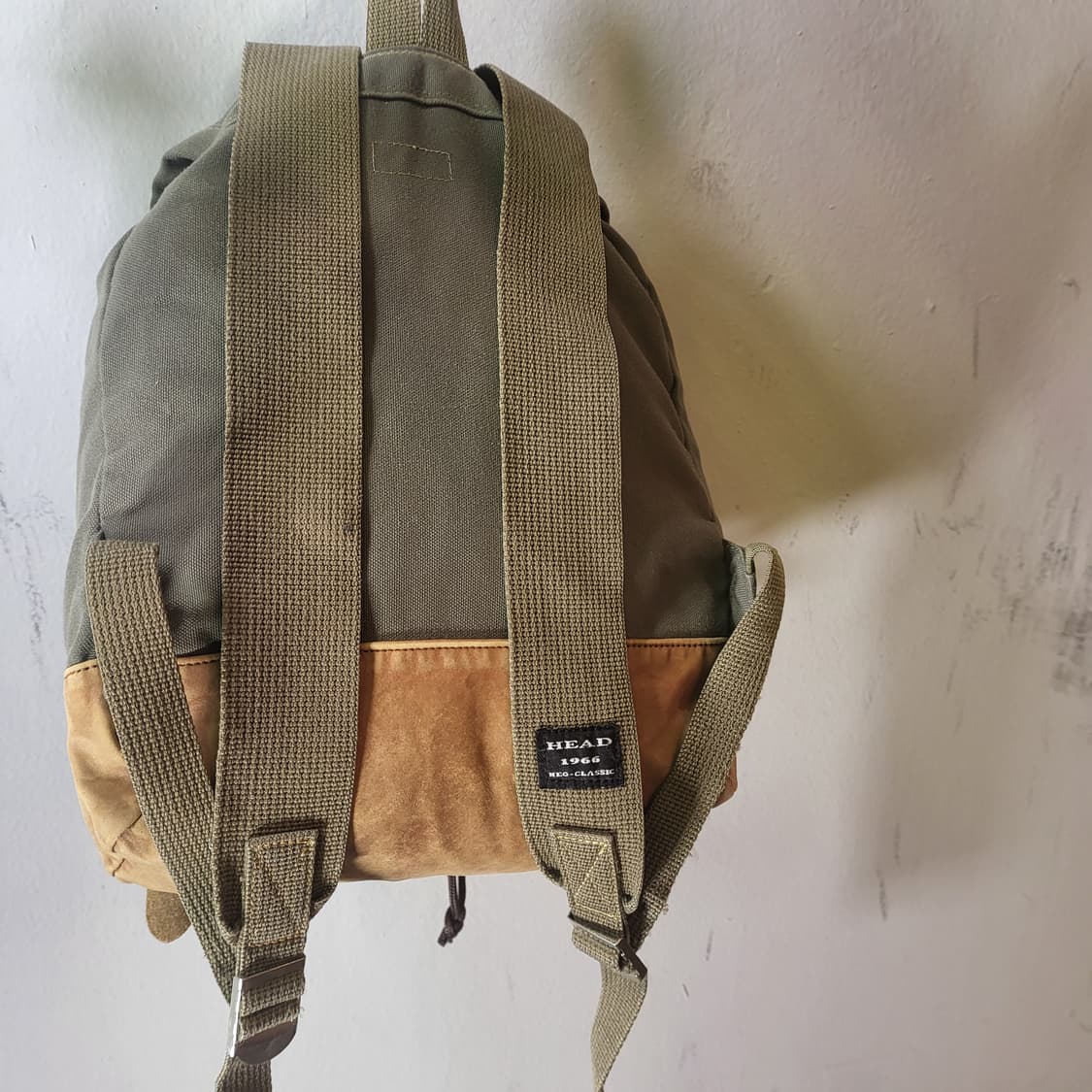 90s 헤드 레더 패치 빈티지 백팩 상품이미지6