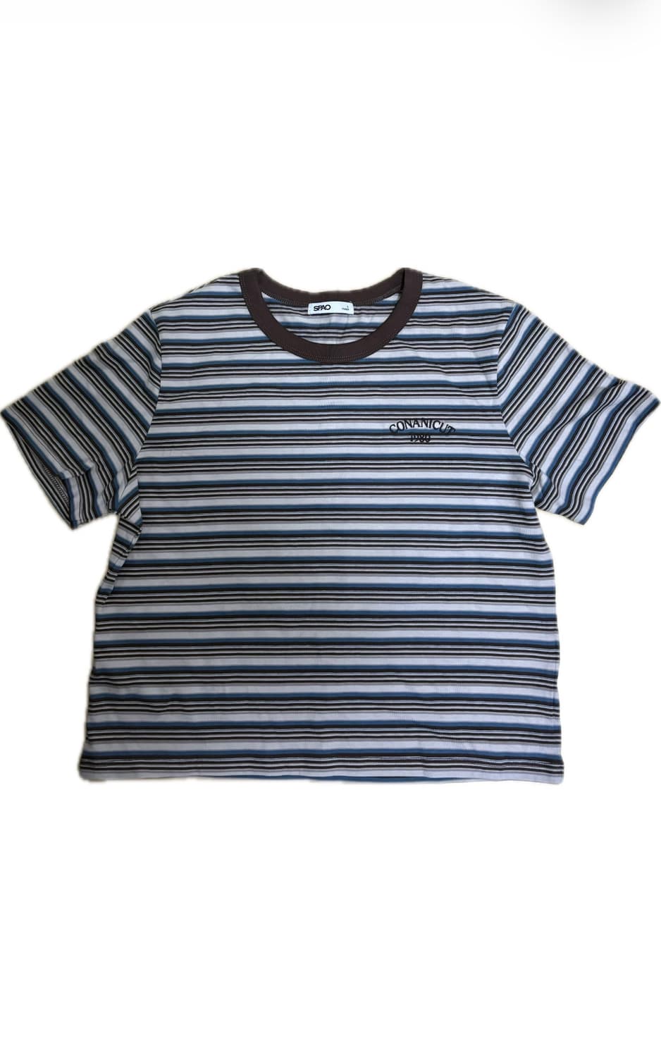 스파오 줄무늬 반팔 티셔츠 L 상품이미지1