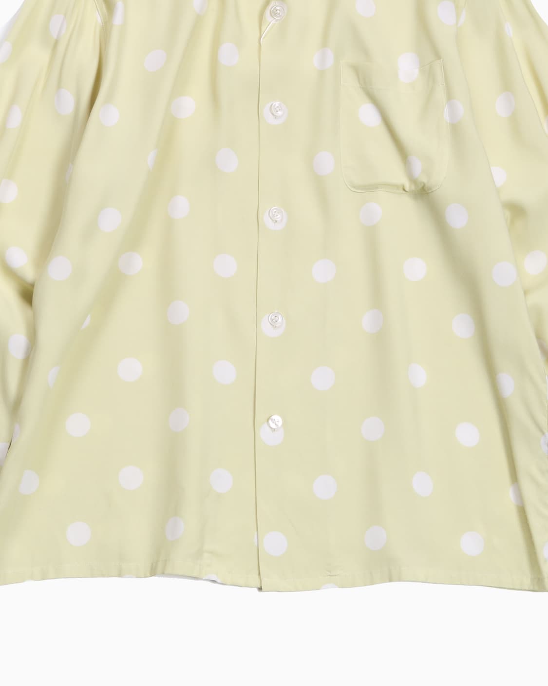 와코마리아 레이온 도트패턴 오픈카라셔 상품이미지5