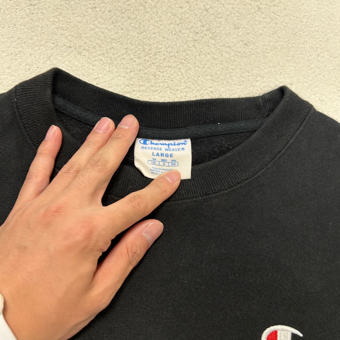 Champion black reverse weave sweatshirt 상품이미지6