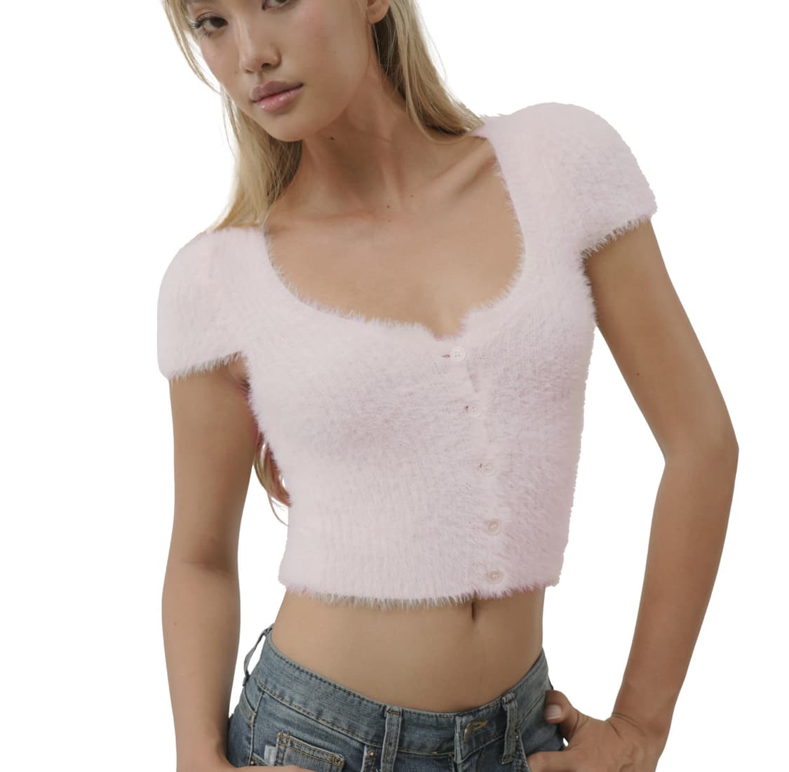 클리시어 kleesier Cotton candy fur cardigan 상품이미지3