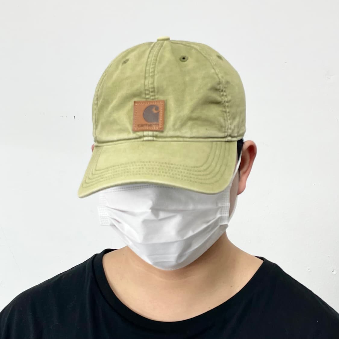 칼하트 사각로고 카키 워크 볼캡 상품이미지2