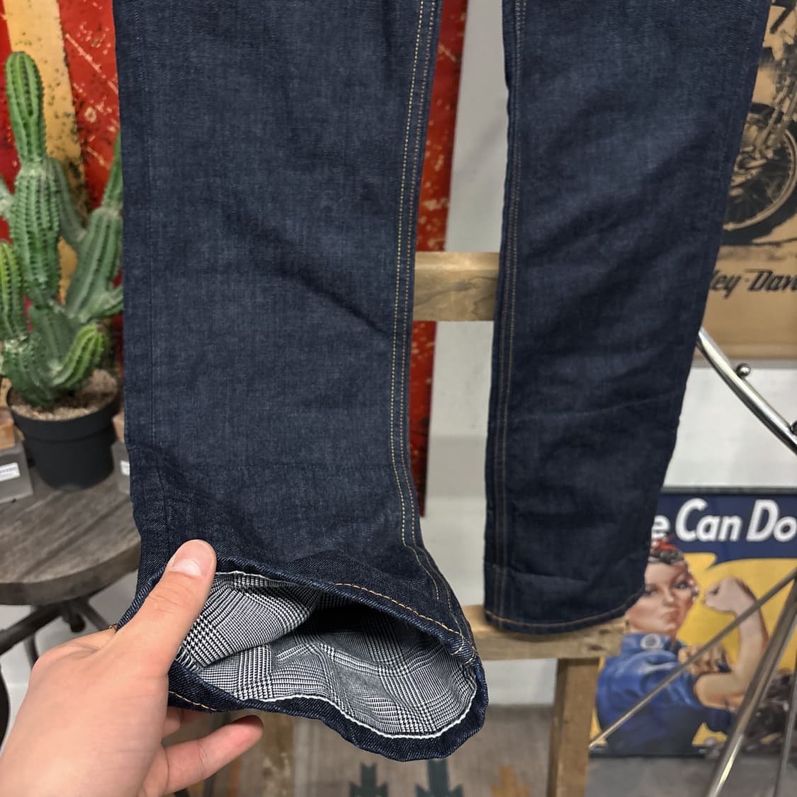 00s 리바이스 재팬라인 511 슬림 새깅핏 생지 데님팬츠 N1199   상품이미지4