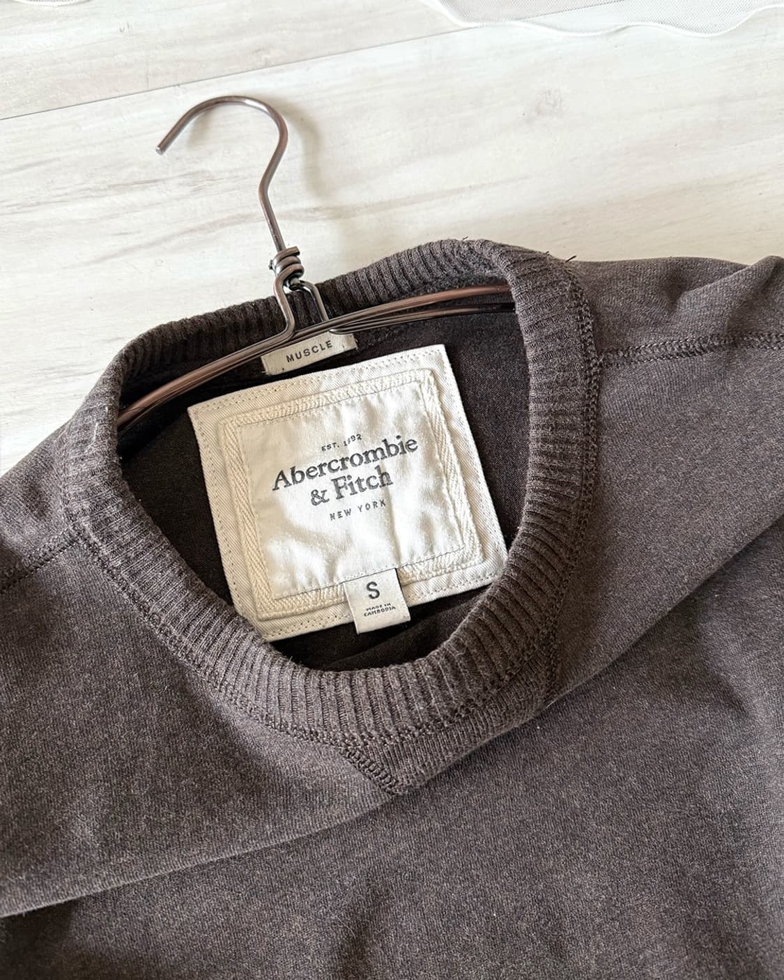 Abercrombie deep mocha brown long sleeve 상품이미지10